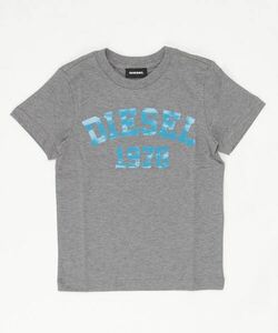 新品タグ付き Sサイズ相当 チャコールグレー DIESEL ディーゼル カットソー Tシャツ ロゴ プリント おしゃれ かっこいい かわいい