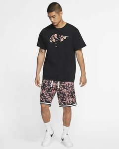  new goods tag attaching rare big size 2XL store complete sale Nike floral setup oversize T-shirt & shorts NIKE Floral DNA Tee&Shorts