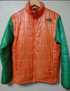 【THE NORTH FACE】ナイロンジャケット（Red Point Light JACKET）オレンジ×グリーン　サイズS