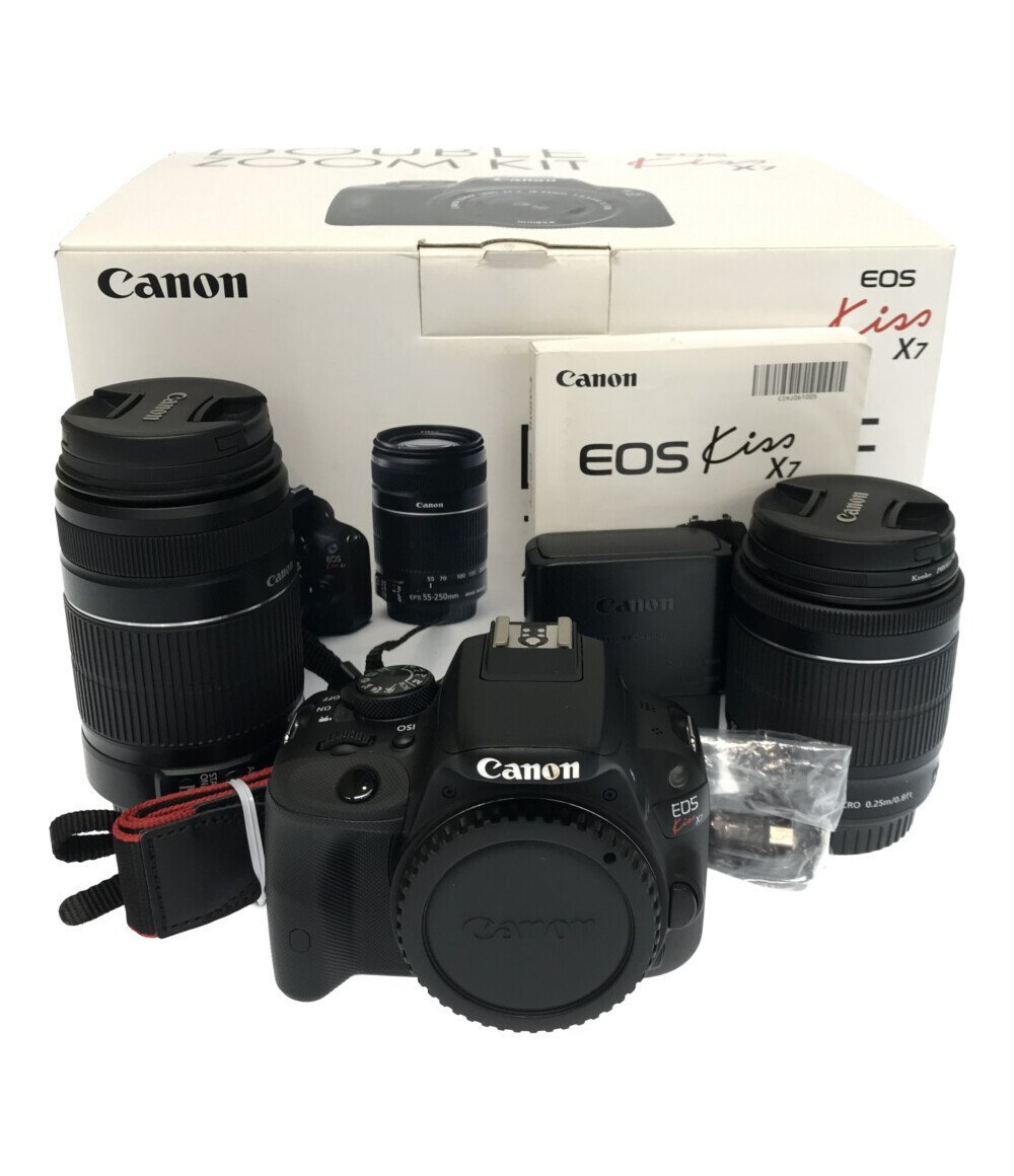 カメラ デジタルカメラ CANON EOS Kiss X7 ダブルズームキット オークション比較 - 価格.com