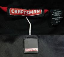 4312/良好 CRAFTSMAN ツナギ Msize カバーオール オーバーオール オールインワン ワークウェア ジャンプスーツ 黒 ブラック 古着_画像7