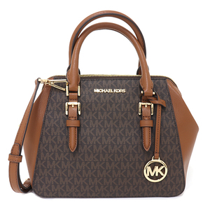 MICHAEL KORS マイケル コース 2WAYバッグ ショルダーバッグ ハンドバッグ 35T0GCFM2B ブラウン ゴールド金具 【中古】S