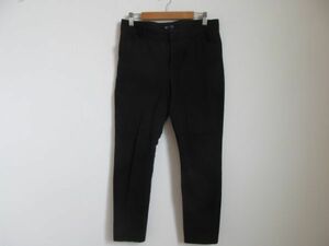 (53300)GAP　ギャップ　スリムフィット　クロップド　パンツ　ストレッチ　ブラック　W72　USED