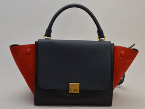 セリーヌ CELINE 2WAY ハンドバッグ/ショルダー 174683ZTB SMALL TRAPEZE カーフ 27CA/CAEMIN GOLD レディース su_p e_u F-YA514