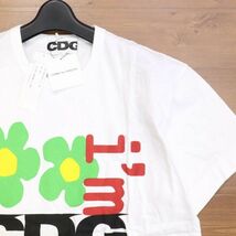 【新品 AD2021】 CDG コムデギャルソン × CPFM カクタスプラントフリーマーケット 限定 半袖 Tシャツ Sz.XL　メンズ 白　D3T00884_5#A_画像3