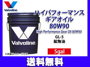 バルボリン ハイパフォーマンス ギアオイル 80W-90 Valvoline High Performance Gear Oil 80W90 5gal 法人のみ配送 送料無料