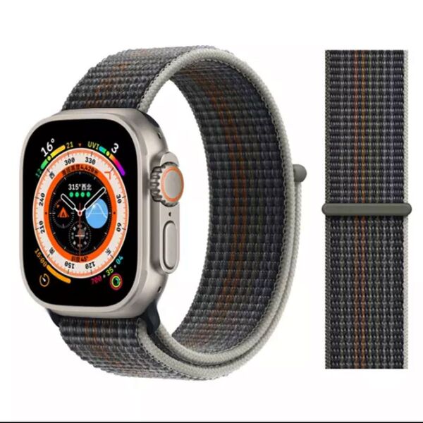 Apple Watch アップルウォッチ バンド ベルト ナイロン【38/40/41】ニューミッドナイト