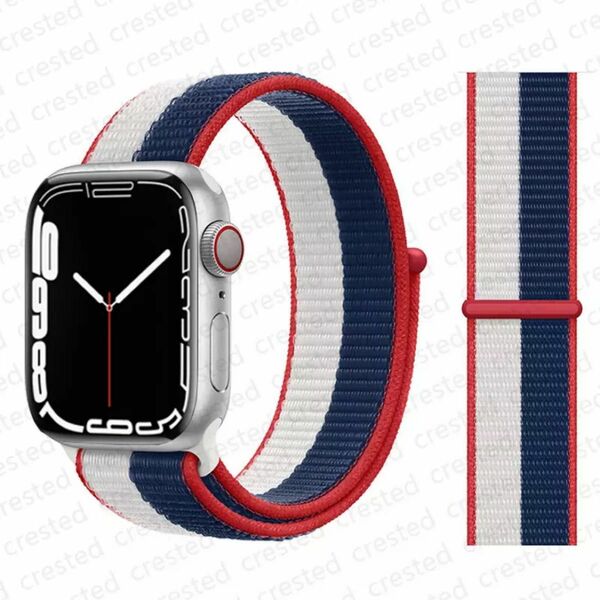 Apple Watch アップルウォッチ バンド ベルト　ナイロン【38/40/41】アメリカンカラー