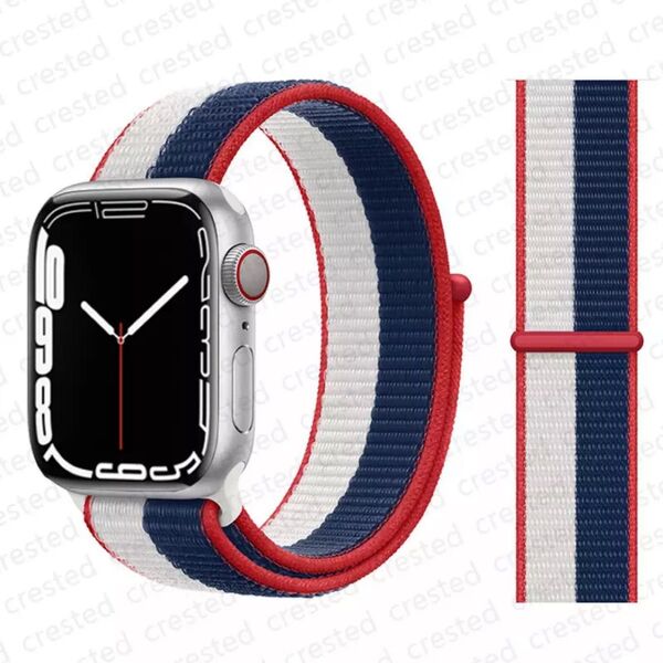 Apple Watch アップルウォッチ バンド ベルト ナイロン【38/40/41】アメリカンカラー