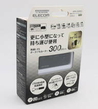 エレコム 無線LANポータブルルーター WRH-300BK3 300Mbps ACアダプター付 _画像1