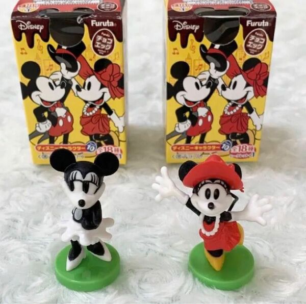 【新品】 ディズニー ミニーマウス チョコエッグ フィギュア 2種セット