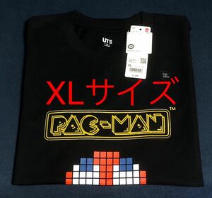新品即決！★XLサイズ★パックマン★Tシャツ 黒　PAC-MAN★ユニクロ UNIQLO★