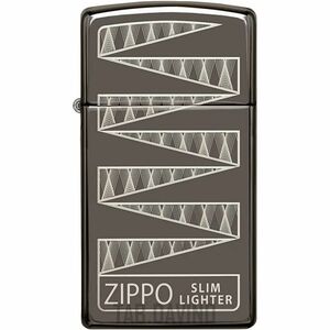 Zippo 65th Anniversary Zippo Slim Collectible, Black Ice Finish Lighter 新品未使用品