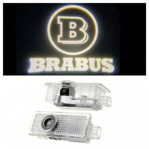 Mercedes Benz BRABUS ロゴ カーテシランプ LED 純正交換 C117 W218 C205 C207 プロジェクタードア ライト メルセデス ベンツ C E CLAの画像1
