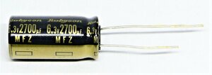 Электролитический конденсатор 6,3 В 2700 мкф 105 ° C 1 часть (6,3 В 2700 UF)