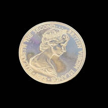 英領ヴァージン諸島 1973 1ドル銀貨 25.65g エリザベス二世 アメリカグンカンドリ イギリス領ヴァージン諸島 シルバー DOLLAR銀貨_画像3
