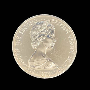 英領ヴァージン諸島 1973 1ドル銀貨 25.65g エリザベス二世 アメリカグンカンドリ イギリス領ヴァージン諸島 シルバー DOLLAR銀貨