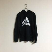 adidas アディダス ロゴパーカー ジム スポーツ Mサイズ_画像1