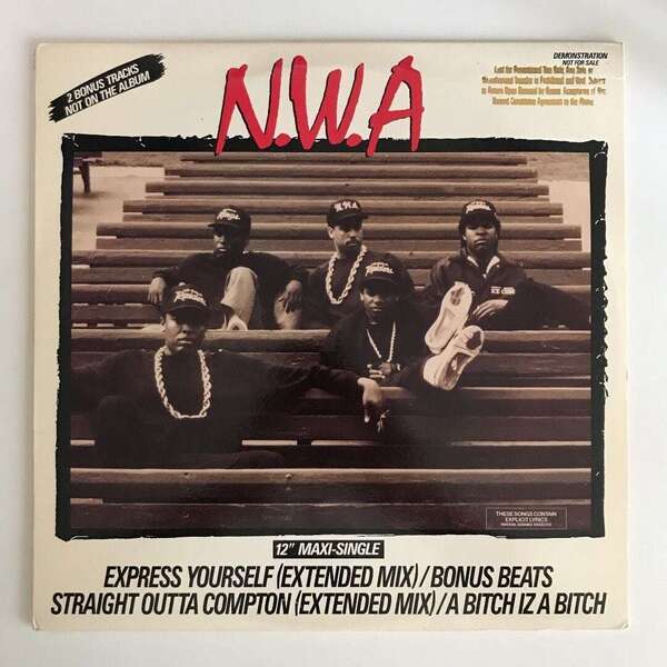 N.W.A - Express Yourself / Straight Outta Compton (Extended Mix) (USオリジナル/プロモ/Promo/Gangsta/ギャングスタ)