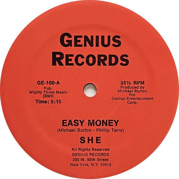 She - Easy Money / Handsome Stranger (激レアUSオリジナル)