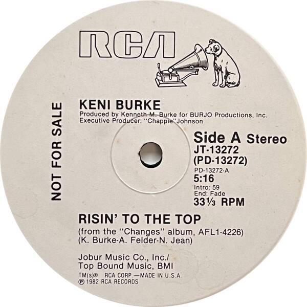 Keni Burke - Risin' To The Top (USオリジナル/プロモオンリー/Promo)