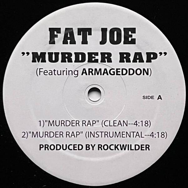 Fat Joe Featuring Armageddon - Murder Rap (USオリジナル/プロモオンリー/Promo)