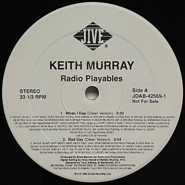Keith Murray - It's A Beautiful Thing (USオリジナル/プロモオンリー/Promo)