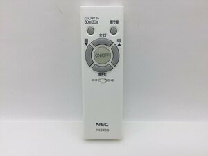 NEC　照明用リモコン　RE0208　中古品F-1334
