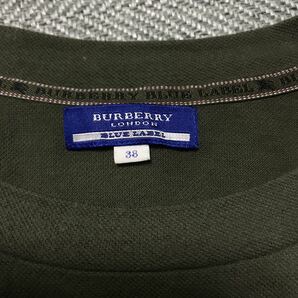 ●送料無料/美品/BURBERRY / バーバリー ブルーレーベル 半袖 Tシャツ サイズ 38 カーキ グリーン系/レディース Tシャツの画像7