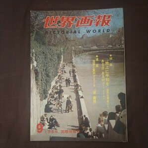 送料無料即決！　世界画報1966昭和41年9月号セーヌ川地上に平和をベトナム戦争ベトコン佐治敬三国際情報社