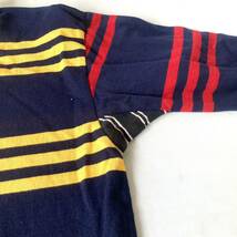 Columbiaknit コロンビアニット　ラガーシャツ　ラグビーシャツ　USA製　アメリカ　クレイジーパターン　マルチカラー　90s_画像7