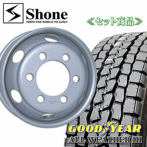 在庫要確認４t車用 グッドイヤー ALL WEATHERIII 225/80R17.5 123/122 LT 鉄ホイール付 17.5×6.00 +135 1本価格 夏 MIX NO,GY001SH305-1