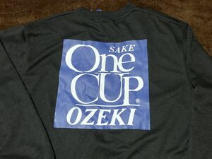 【４Lサイズ】SNS話題 新品 SAKE One CUP OZEKI ワンカップ大関 スウェット 企業 ノベルティ 日本 限定 ブラック 黒