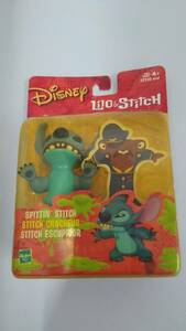 [*TN-302] secondhand goods / ultra rare /Hasbro/DiSNEY/Lilo&Stitch/ Lilo & Stitch /spitin stitch figure [HK]