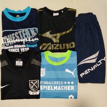 +SS36 まとめ 5枚 セット 福袋 男子 男の子 130 半袖 Tシャツ パンツ ショートパンツ puma NIKE Champion MIZUNO 黒 紺 水色_画像1