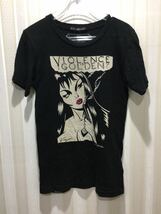 半額値下げ★ジョーイ ヒステリック/JOEY HYSTERIC　120㎝★半袖Tシャツ/ブラック(フロント部分プリントあり)s97_画像1