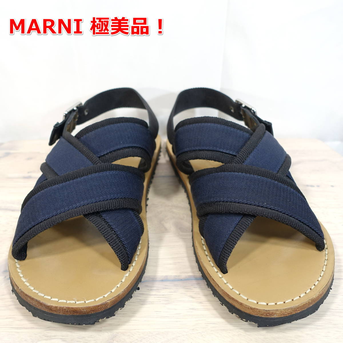 スプリングフェア ☆極美品☆MARNI マルニ ボア サンダル レザーベルト