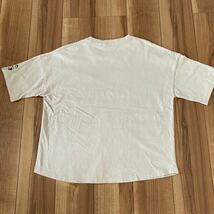 Kaepa ケイパ Tシャツ 半袖 刺繍ロゴ ベアー USA ベージュ サイズL 玉mc1528_画像9