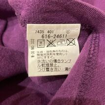 TK TAKEO KIKUCHI タケオキクチ Tシャツ 半袖 ビッグプリントロゴ パープル サイズ2 M相当 玉mc1532_画像8