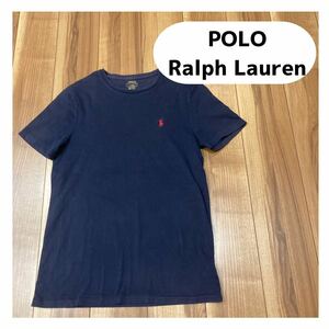 POLO RALPH LAUREN ポロラルフローレン custom slim スリムフィット 半袖 Tシャツ ネイビー サイズM相当 玉mc1539