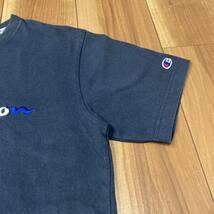 Champion チャンピオン 半袖 Tシャツ デカロゴ 刺繍ロゴ ネイビー トリコロール サイズL 玉mc1547_画像3