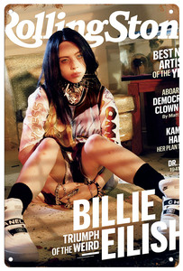 ブリキ看板【 Billie Eilish / ビリー・アイリッシュ 】R&B/pop/ポップ/音楽/ポスター/マガジン風/雑誌/インテリア/サビ風-16