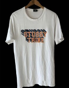 Stussy ステューシー　Tシャツ made in Mexico白　ホワイト 古着 ロゴ ティーシャツ