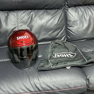 超希少 奇跡のコンディション 入手困難 レア SHOEI ショウエイ J-FORCE2 J-FORCEⅡ Jフォース2 キャンディ アップル レッド Lサイズ