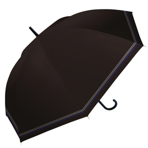 * line border black long umbrella men's mail order 65cm parasol umbrella one touch Jump type glass fibre . rain combined use umbrella rain . combined use umbrella men's umbrella 