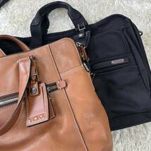 1円〜　ビジネスバッグまとめ　COACH BALLY BARNEYSNEWYORK TUMI レザー　ブラック　ブラウン　5点セット　まとめ_画像7