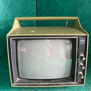 * Showa Retro *National Brown tube tv 9 type all transistor TR-710Aα* power cord no therefore operation not yet verification * junk treatment *