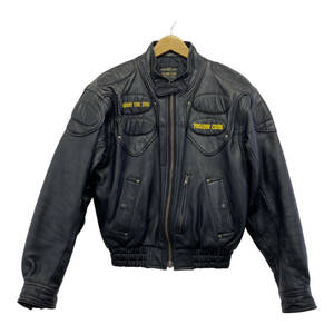 【即決】 YELLOW CORN イエローコーン 革ジャケット LLサイズ 黒系 ブラック系 2577-100