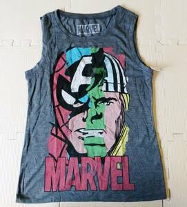 ma- bell безрукавка футболка женский XS размер серый тонкий ( marvel American Comics майка Captain America Человек-паук 