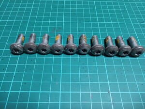 ■即決/送料無料■ハーレーダビッドソン等純正/フロントハブボルト/T40:5/16-18 10本セット/首下22ミリ/Wディスクボルト/ホイールボルト